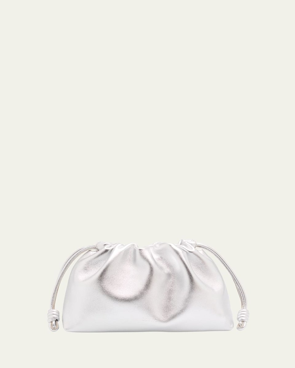 Flamenco Metallic Leather Shoulder Bag